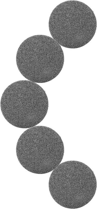 Extra Grove Eelt Remover Rollers - Vervangende Slijpkop Tool voor Dode Huid - Voetverzorging met 5 Stuks - Zwart