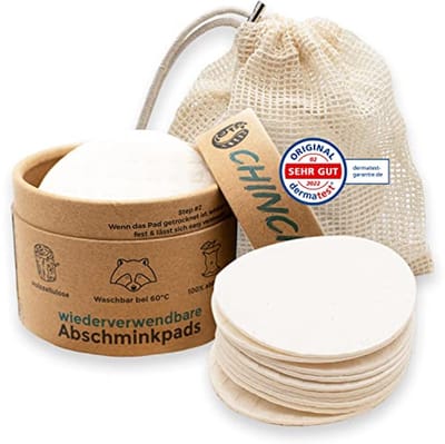 Wasbare Makeup Remover Pads 10 Stuks | Katoenen Pads van Houtcellulose met Waszak, Duurzaam en Herbruikbaar