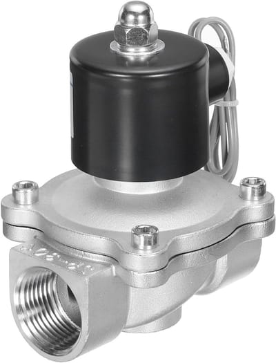 RVS Elektrische Solenoidklep 1" NPT 24V DC Normaal Gesloten voor Water, Gas en Brandstoffen