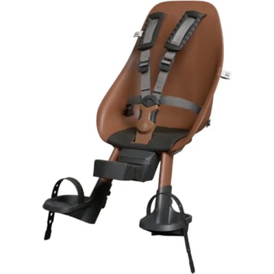 Urban Iki BIO Fietsstoeltje Voor - Haniwa Brown/Bincho Black