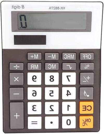 Elektronische rekenmachine - Basiscalculator - Dagelijks rekenwerk - Ingebouwde muziekfunctie - 15 x 11 cm - Zwart