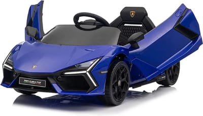Lamborghini Revuelto Kinderauto Blauw | 12V