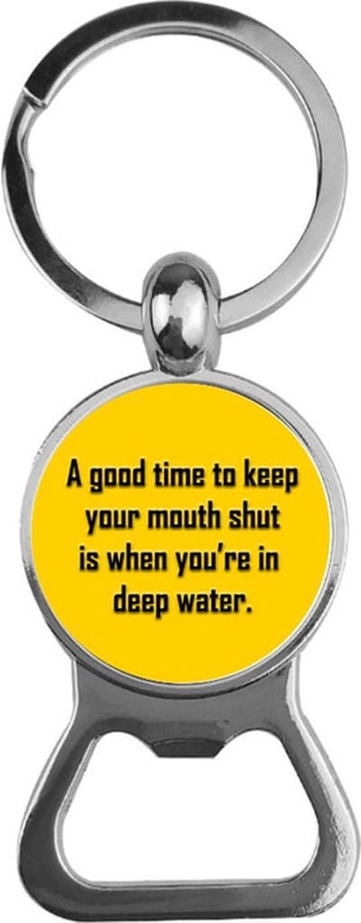 Bieropener Glas - Keep Your Mouth Shut