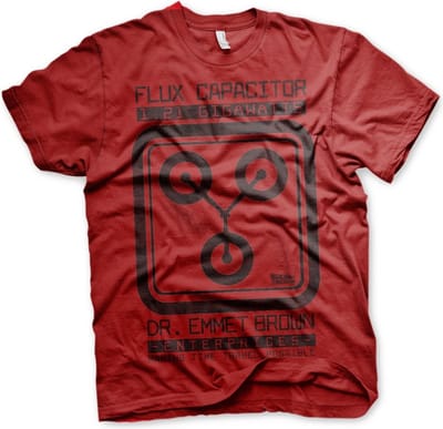 Back to the Future Flux Capacit-shirt of T-shirt Tango-Red