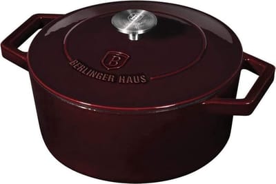 Berlinger Haus 6497 - Gietijzeren braadpan - Burgundy collection - 24 cm - Bordeaux