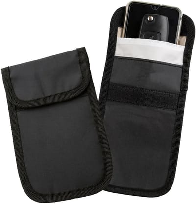 SBG Faraday Bag - Universeel Blokkerende Telefoonzak - RFID Blokkeertas voor Telefoons - Pouch voor Autosleutels - Signaal Blokkerende Zak - Zwart
