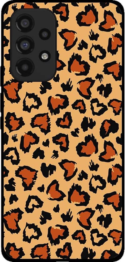 Smartphonica Telefoonhoesje voor Samsung Galaxy A53 5G met tijgerprint - backcover met panterprint - Bruin geschikt voor Samsung Galaxy A53 5G