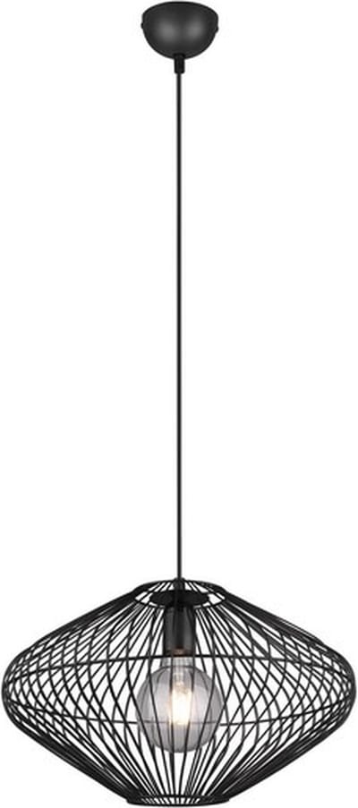 REALITY COBAIN - Hanglamp - Zwart mat - excl. 1x E27 7 W - Plafondbevestiging - In hoogte verstelbaar