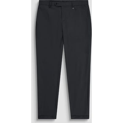 slank fit herenbroek zwart