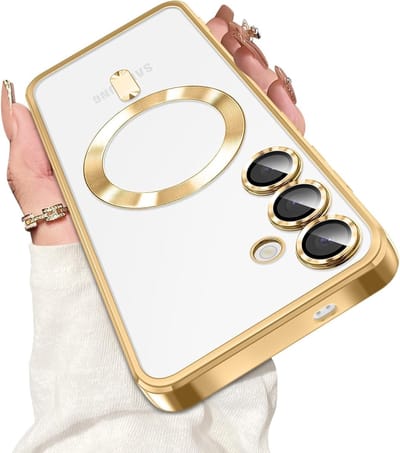 Hoesje Geschikt voor Samsung Galaxy A07 Hoesje Goud - Geschikt voor MagSafeTelefoonhoesje - soft siliconen Backcover