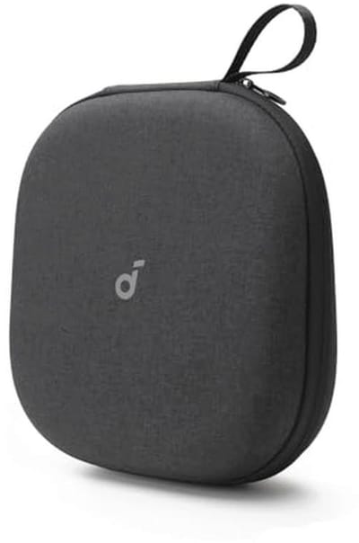 Hooftelefoonhoesje voor Audiogear - Krastbestendig, Stofdicht en Stootbestendig met Verwijderbaar Compartment en Draagriem - Zwart