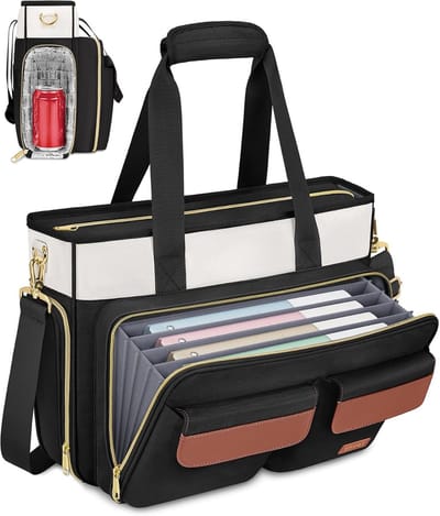 Damentas - Laptoptas Aktetas - Professioneel Gebruik - Ruim Interieur - 45 x 31 cm - Zwart
