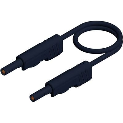 Hirschmann Test & Measurement MLB 50/1 V sw Meetsnoer Banaanstekker 4 mm Banaanstekker 4 mm 0.50 m Zwart 1 stuk(s)