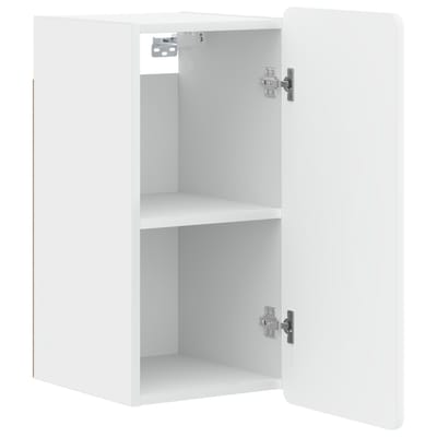 vidaXL - Badkamer - wandkast - ZWOLLE - Wit - 30 - x - 31 - x - 63 - cm - Bewerkt - hout