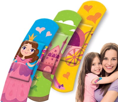 Lifemed kindergipsstrips 'Sprookje', 40-delig metalen doosje
