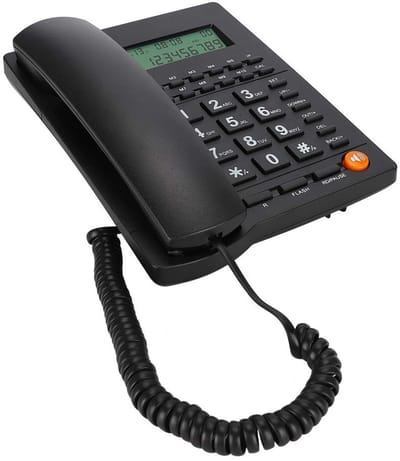 Allecto - Bedrade Telefoon - Beller-ID - Achtergrondverlichting - Zwart - Handsfree - Thuis en Kantoor - Model 1504922/120534AM111-1118