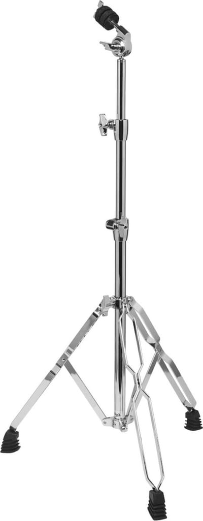 Stagg LYD-52 Stabiele dubbelbenige bekkenstandaard met handige omnidirectionele tilter: altijd de goede hoek!
