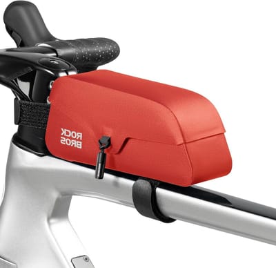 Fiets Frametas - Driehoekstas Waterdicht - Fietsen Opbergen - Magnetisch Deksel - 0.9L Capaciteit - Rood