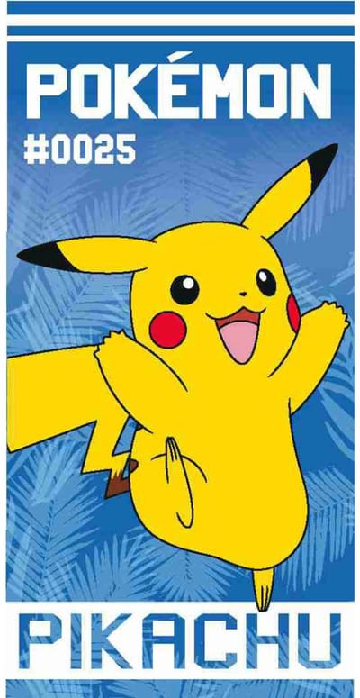 Pokemon strandlaken blauw 70 x 140 cm - katoen