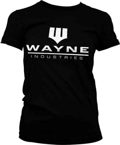 DC Comics Batman Dames Tshirt -S- Wayne Industries Logo Zwart