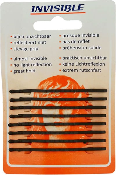 Invisible - Haarschuifjes - Bruin - Lang - 8 Stuks