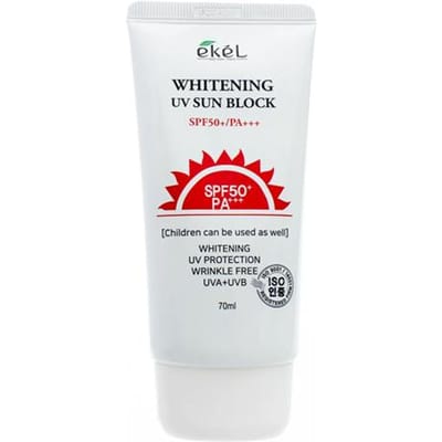 Ekel Whitening UV-zonnebrandcrème one white