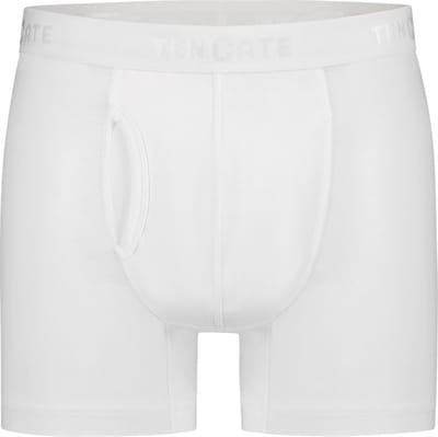 Ten Cate Basics shorts met gulp wit 2-pack voor Heren | Maat M