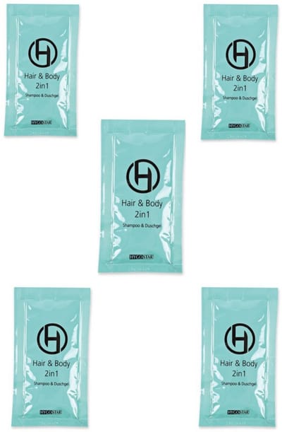 Hygostar Hair & Body Wash Mini 2-in-1 – 12 ml Sachets – 5 stuks