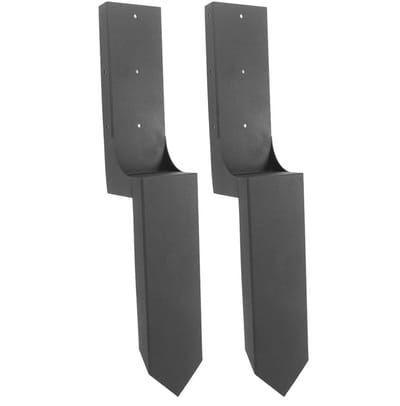 Hekpaal Reparatie Set - Palen Herstel - Hekwerk Verstevigen - H-vormig Ontwerp - 63 x 15 x 12 cm