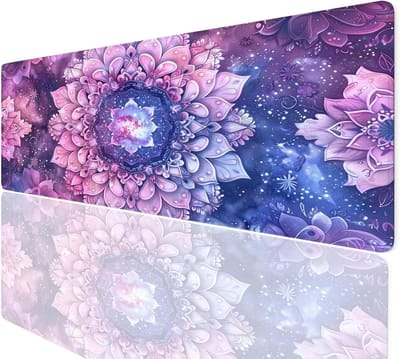 Grote muismat - Bureauonderlegger - Gaming en kantoor - Waterdicht en antislip - 100x50cm - Mandala design