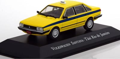 VW Santana Taxi Rio De Janeiro (Geel) 1:43 Atlas