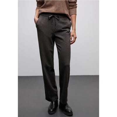 Broek met rechte pijpen en tape