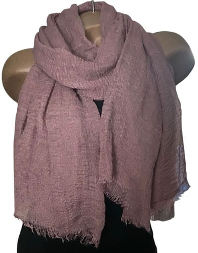 Dames effen kleur sjaal 2# oudroze