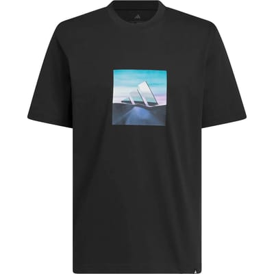 adidas T-shirt Heren Summer Heat Graphic Zwart - Maat S