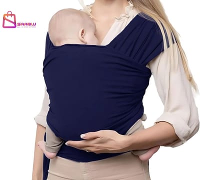 Baby Draagdoek – Navy blauw – Ademend en Ergonomisch – draagzak – Comfortabele Babydrager met Knoopsluiting – draagzak baby – 64888