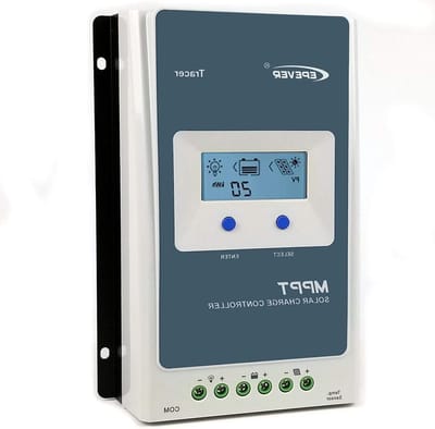 Zonne Laadregelaar - MPPT Controller - Energie Besparen - Geavanceerde MPPT Technologie - 20A 100V - Grijs
