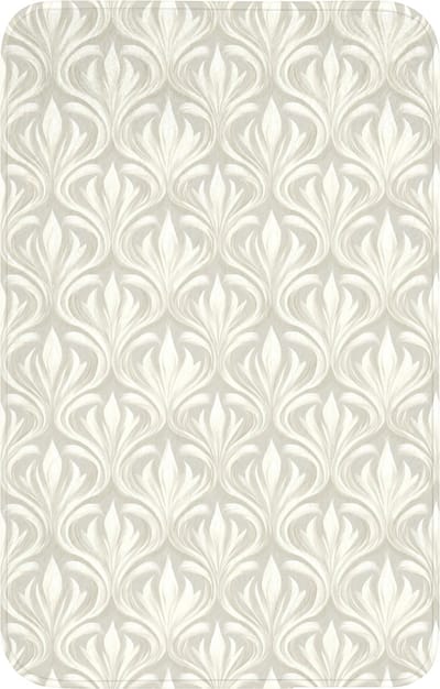 WC mat 50x80 cm - Antislip - Barok - Patroon - Beige - Toiletmat - Vloermat - Douchemat - Toilet tapijt - Toiletmatten