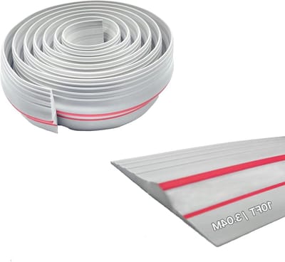 Garagedeur Drempelafdichting - Tochtstrip Garage - Garage Schoon Houden - Weerbestendig EPDM Rubber - 3.05 meter - Zwart