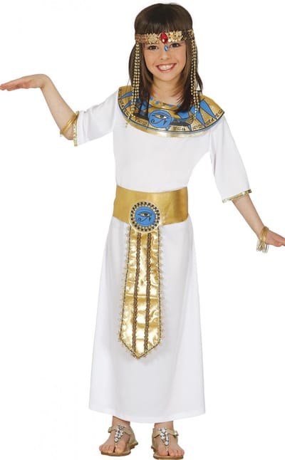 Egypte Kostuum | Cleopatra Van De Nijl | Meisje | 7 - 9 jaar | Carnaval kostuum | Verkleedkleding