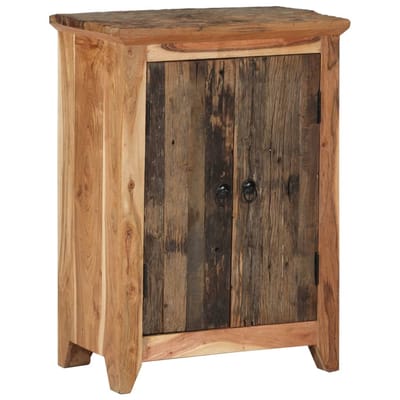 vidaXL - Dressoir - 55x33x75 - cm - massief - acaciahout - en - gerecycled - hout