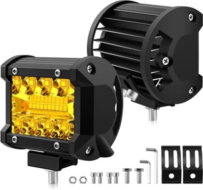 Werklamp 2 stuks 12V 60W 1200 lm LED schijnwerper voor auto vrachtwagen tractor quad boot