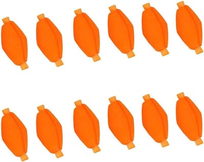 Zwevende Schuim Olijfvormige Indicatoren voor Vliegvissen - 6 Stuks Accessoire in Rood, Perfect voor Visserij en Natuurlijke Aas