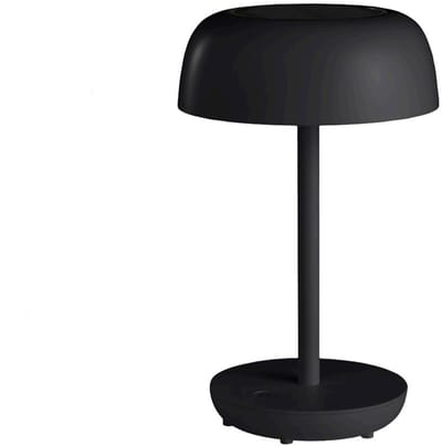 Kynast Solar Tafellamp - Ø18 x 29 cm - Warm Wit Licht - 1200mAh Accu - Zwart - Voor Binnen en Buiten