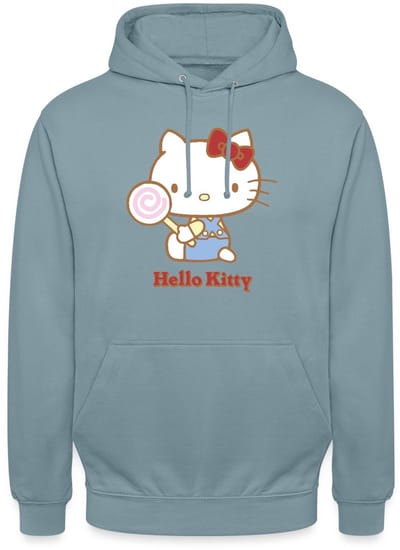 Hello Kitty Met Een Lollipop Hoodie Unisex