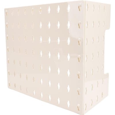 Pegboard Wandmontage Display Multifunctioneel Opbergrek Gas Waterkoker Pijpafdekking met Kleefkussentjes S 100x40x0.3cm / 39.4x15.7x0.1in
