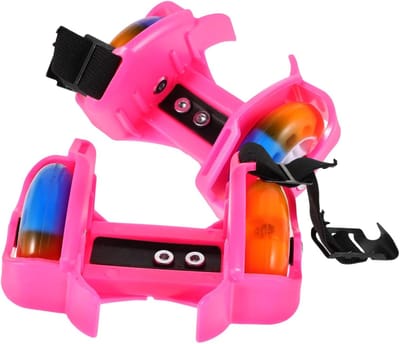 Rolschaatsen Schoenen - Schoenen met wieltjes - Buiten sporten - Verbeterde zichtbaarheid - 13.50X9.00X8.00CM - Roze