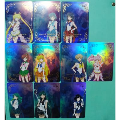 Doe-het-zelf 10 stuks/set Sailor Moon Zelfbeheersing Verzamelen Handtekening Ruil Flashcard Anime Cartoon Kerstmis Perfect Cadeau