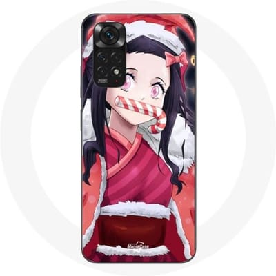 Coque pour Xiaomi Redmi Note 11 4G Anime Demon Slayer Kamado Nezuko Le jour de Noël 2023