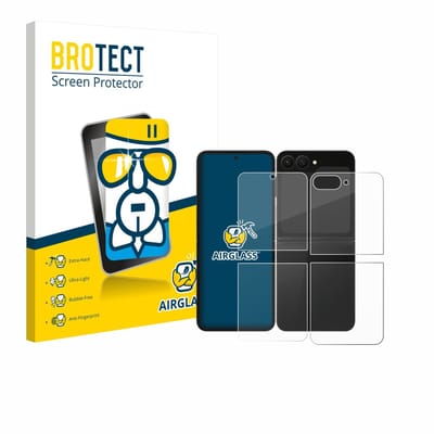 Screenprotector voor Samsung Galaxy Z Flip 7 FE (Voor+Achter) Beschermglas transparant