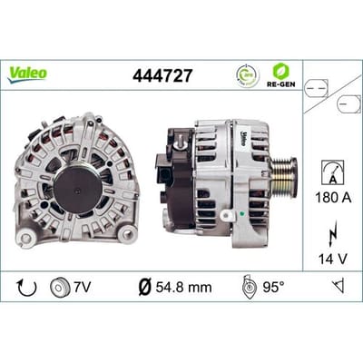 Dynamo / Alternator VALEO RE-GEN REMANUFACTURED VALEO 444727